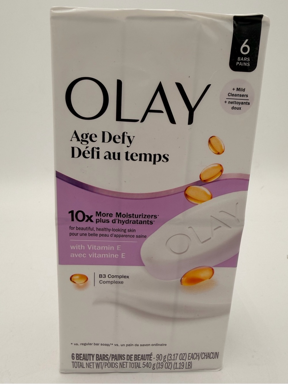 OLAY Age Defy Beauty Bars - 6 Count 3.17 Oz. Each